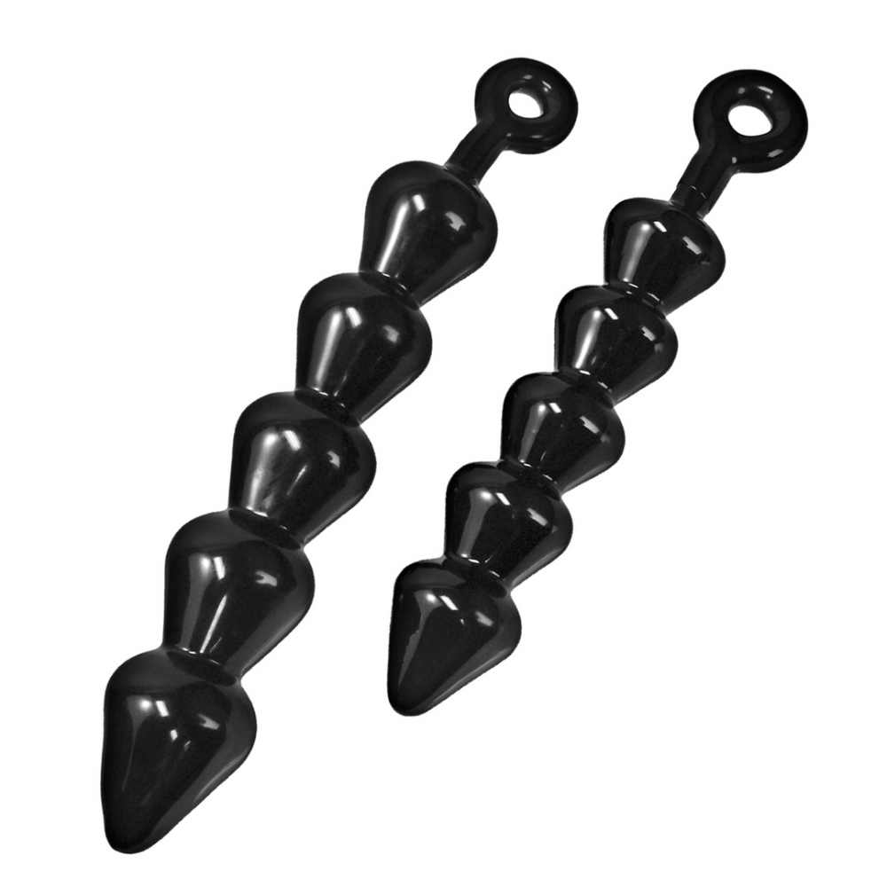 Anal beads large black www.fellaz.eu