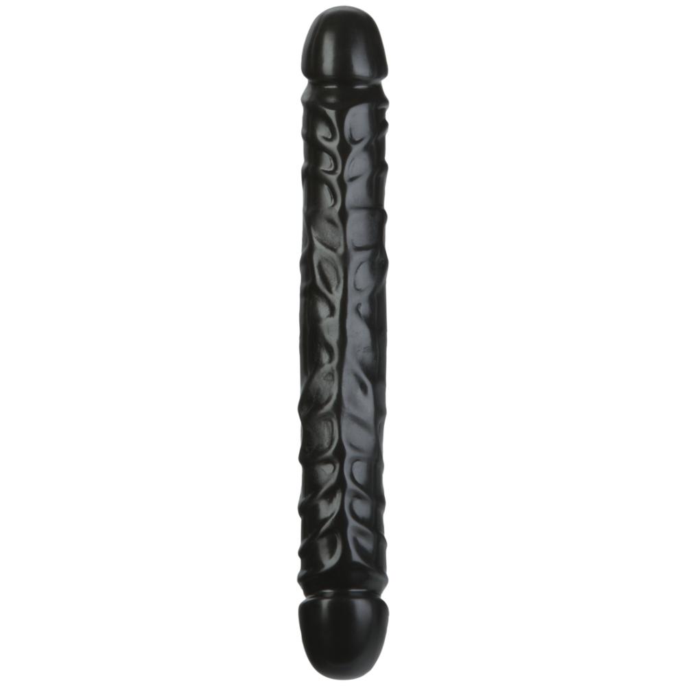Jr. Veined Double Header - Dildo with Double Ends - 12 / 30 cm