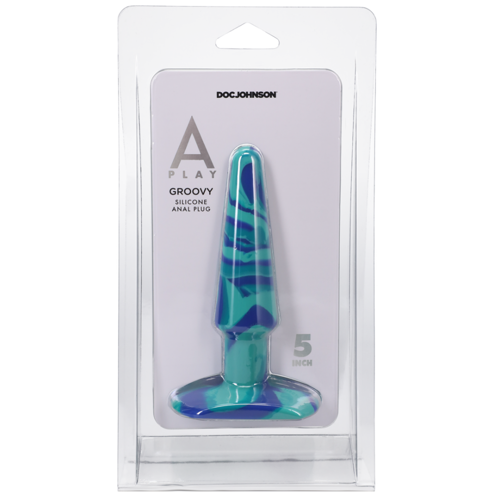 Groovy - Silicone Anal Plug - 5 / 12 cm - Ocean