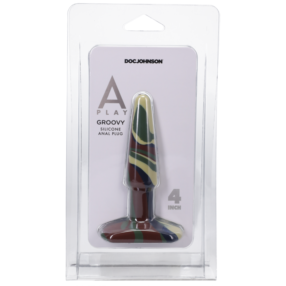 Groovy - Silicone Anal Plug - 4 / 10 cm - Camouflage