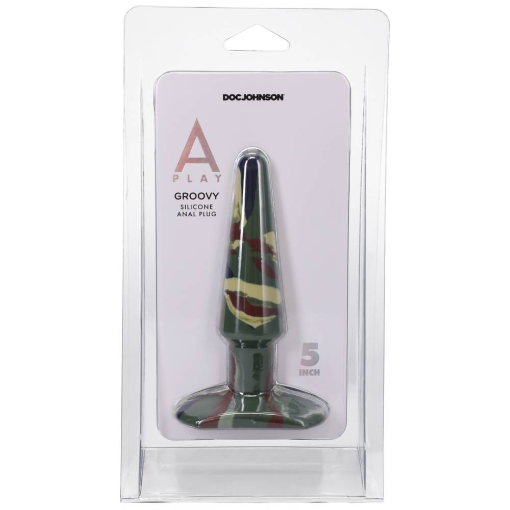 Groovy - Silicone Anal Plug - 5 / 12 cm - Camouflage