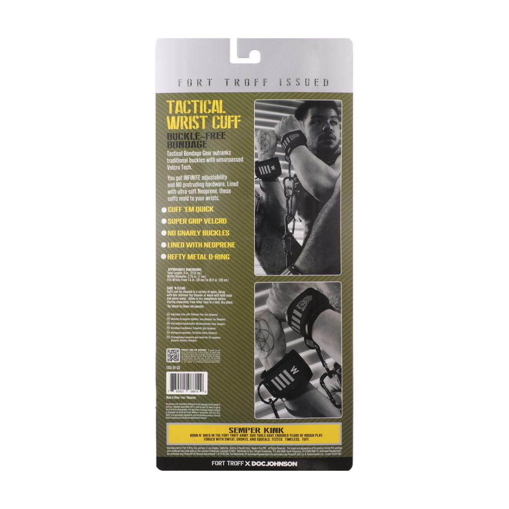 Tactical Wrist Cuffs - Black/Green