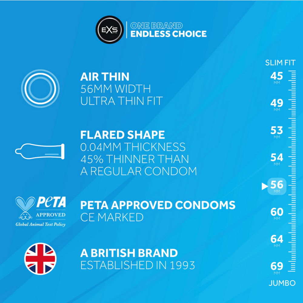 EXS Air Thin - Condoms - 12 Pieces