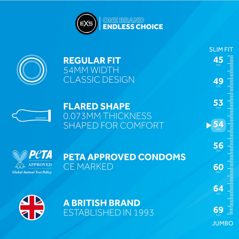 EXS Smiley Face Regular - Condoms - 12 Pieces