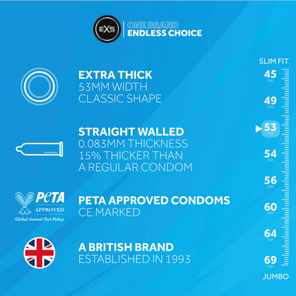 EXS Extra Thick - Condoms - 12 Pieces