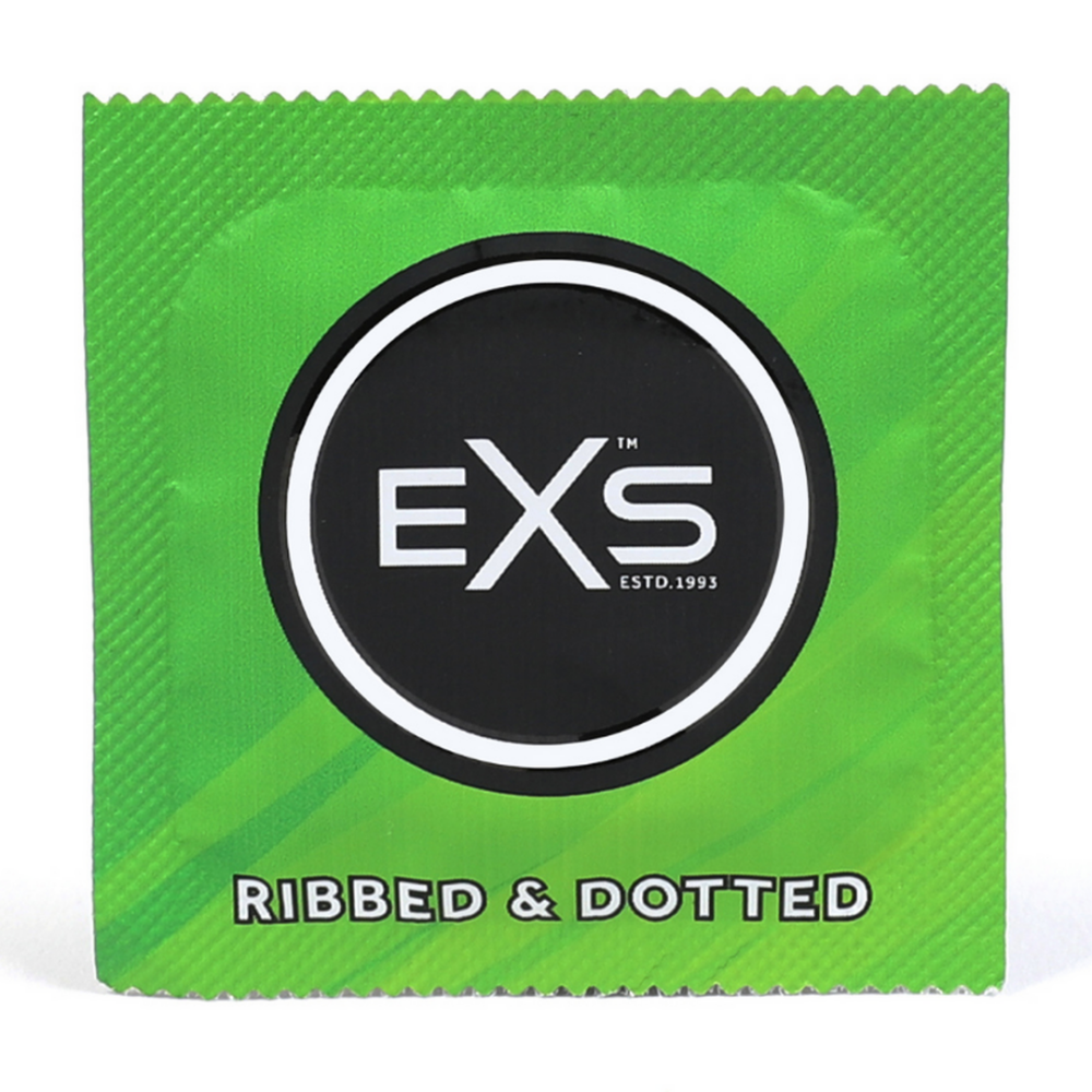 EXS 3 in 1 - Ribbed, Dotted and Flared - Condoms - 12 Pieces