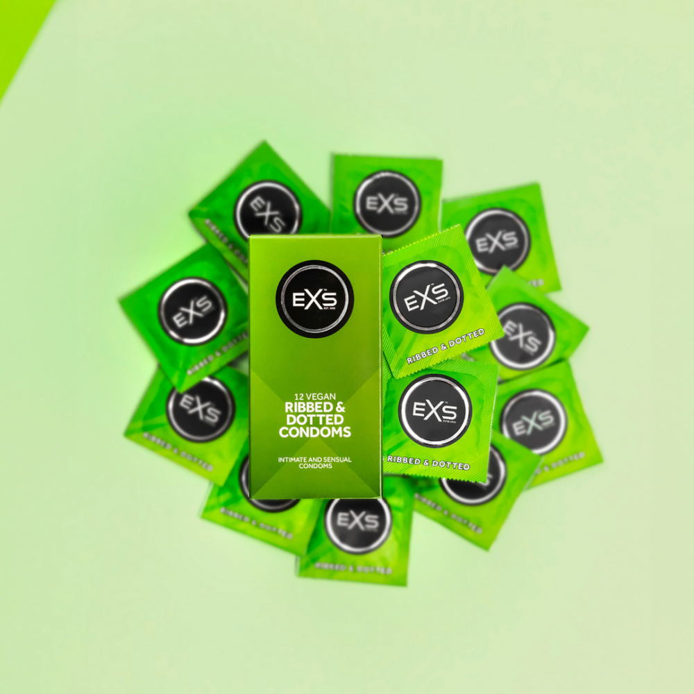 EXS 3 in 1 - Ribbed, Dotted and Flared - Condoms - 12 Pieces