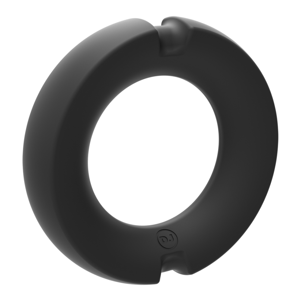 The Paradox - Silicone/Metal Cock Ring - 35mm - Black