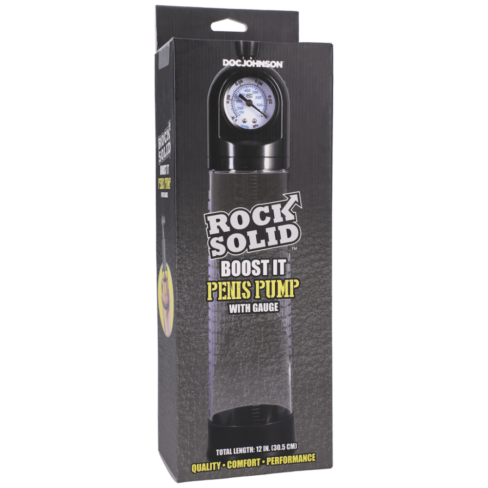 Boost It Penis Pump with Gauge
