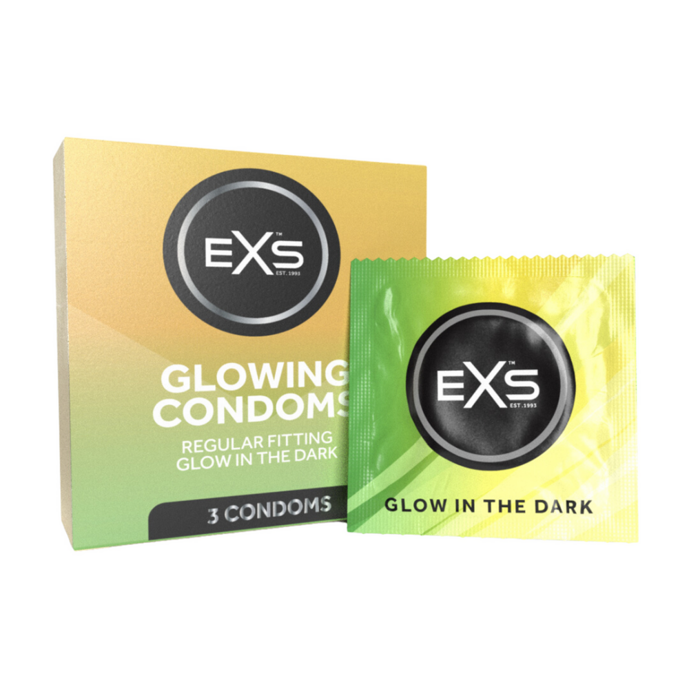 EXS Glow - Condoms - 3 Pieces