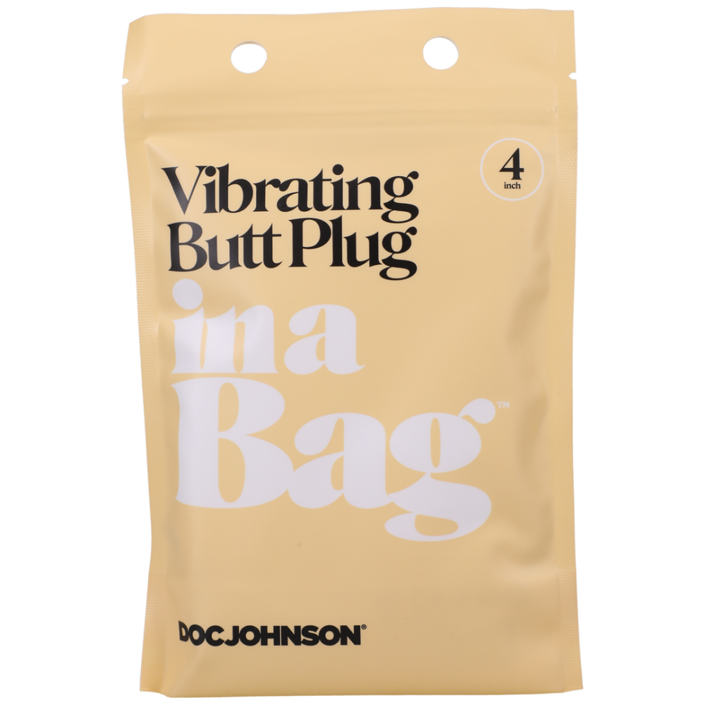 Vibrating Butt Plug - 4 / 10 cm - Black