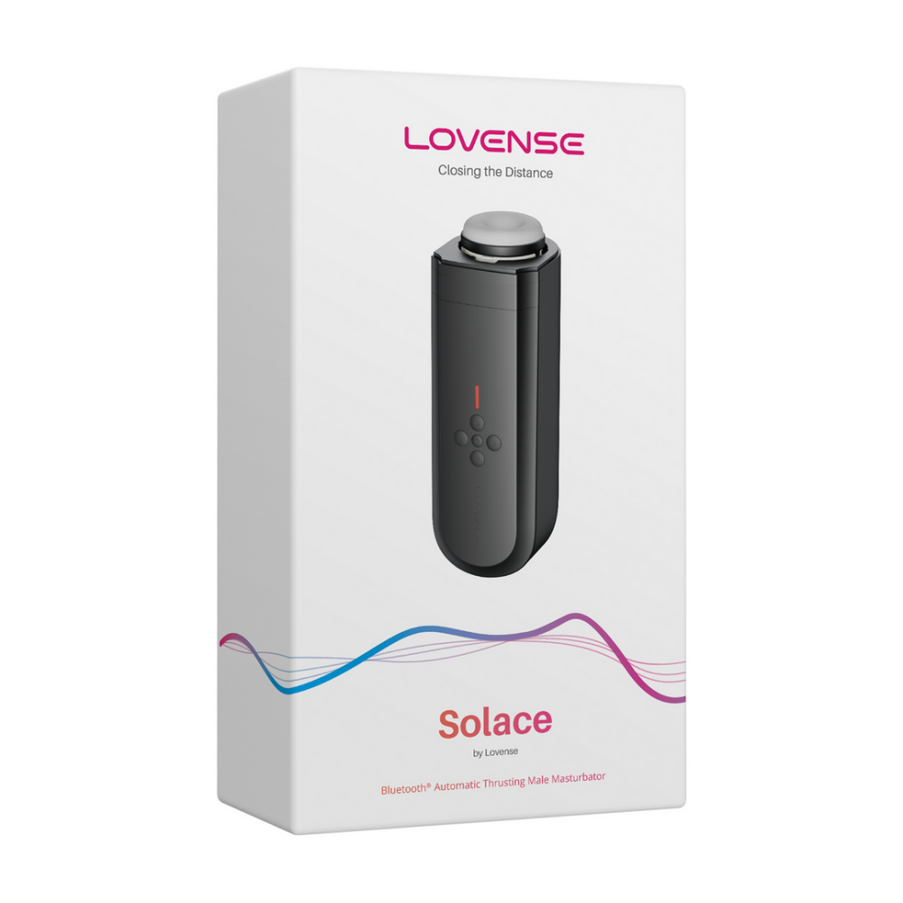 Solace - App-controlled Automatic Thrusting Male Masturbator - Black
