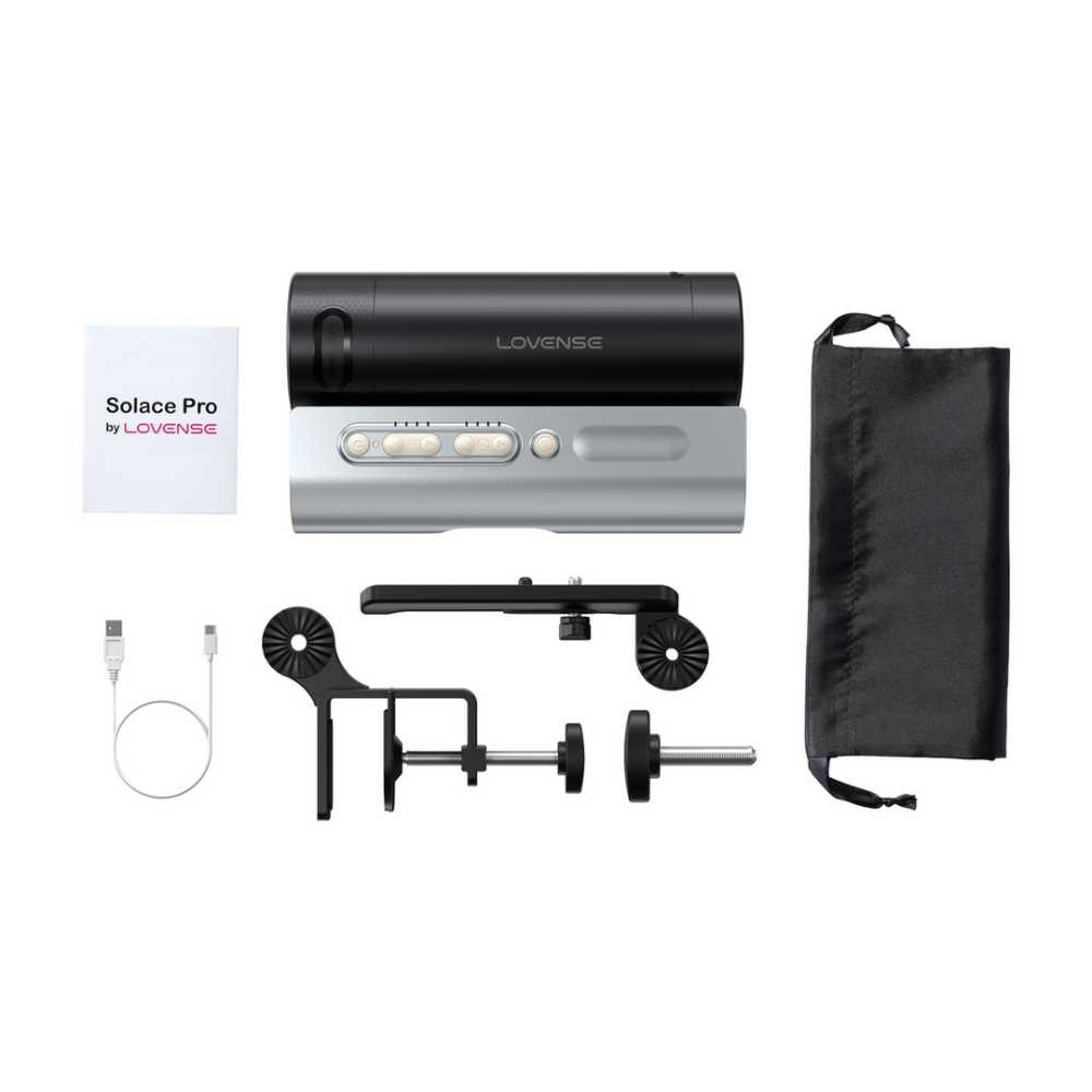 Solace Pro - App-controlled Automatic Male Stroker - Black