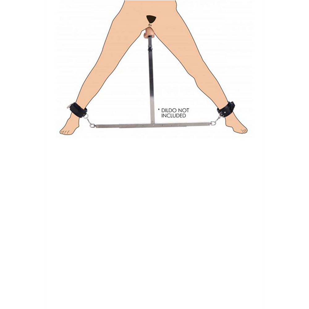 Squat - Spreader Bar with Ankle Cuffs and Anal Dildo