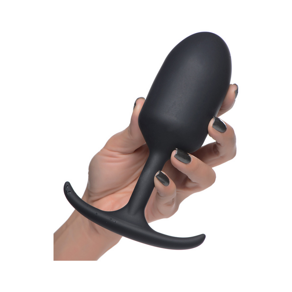 Premium Silicone Weighted Anal Plug - Extra Large