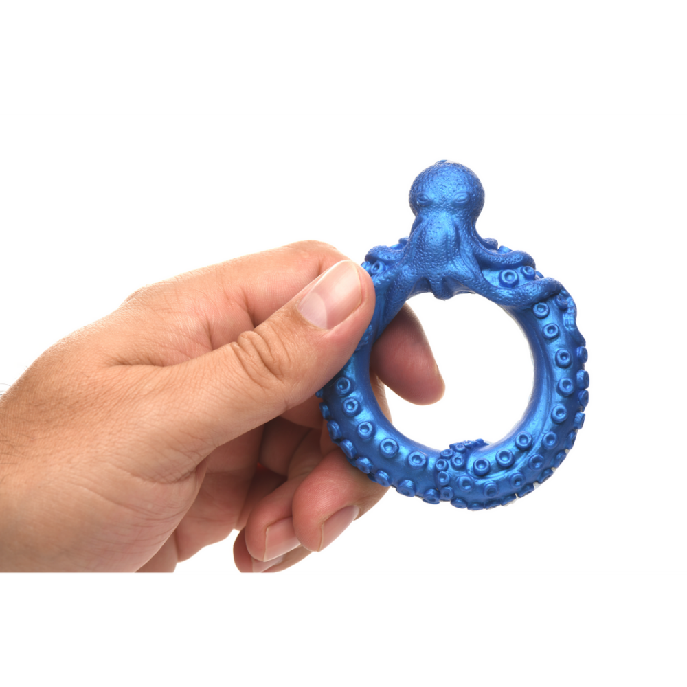 Poseidon's Octo-Ring - Silicone Cock Ring - Blue