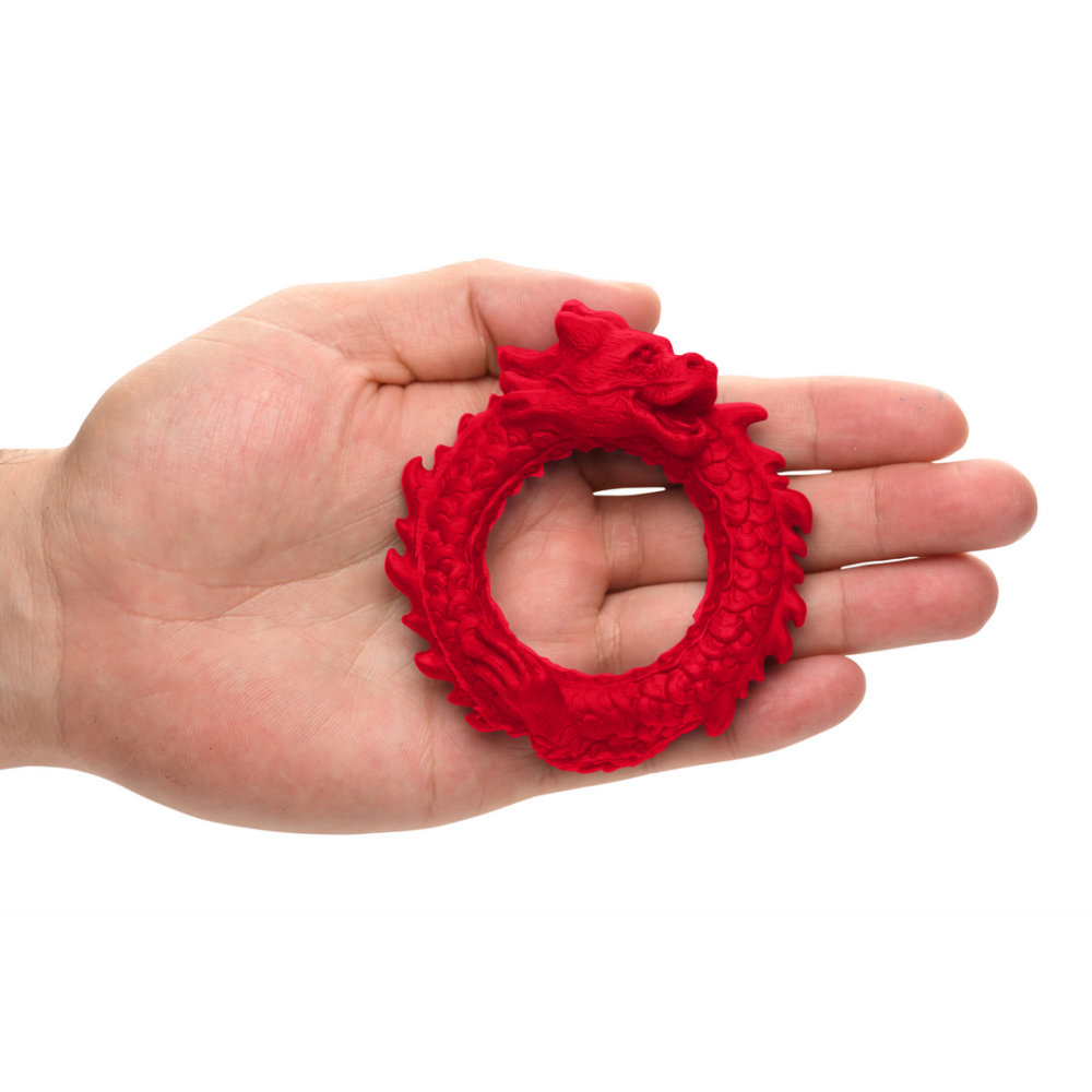 Rise of the Dragon - Silicone Cock Ring - Red