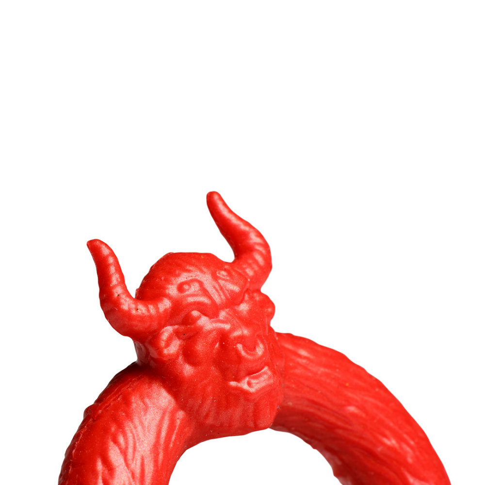Beast Mode - Silicone Cock Ring - Red
