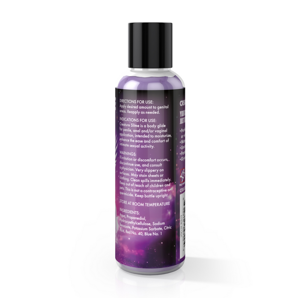 Creature Slime - Purple Slime - Waterbased Lubricant - 4 fl oz / 118 ml