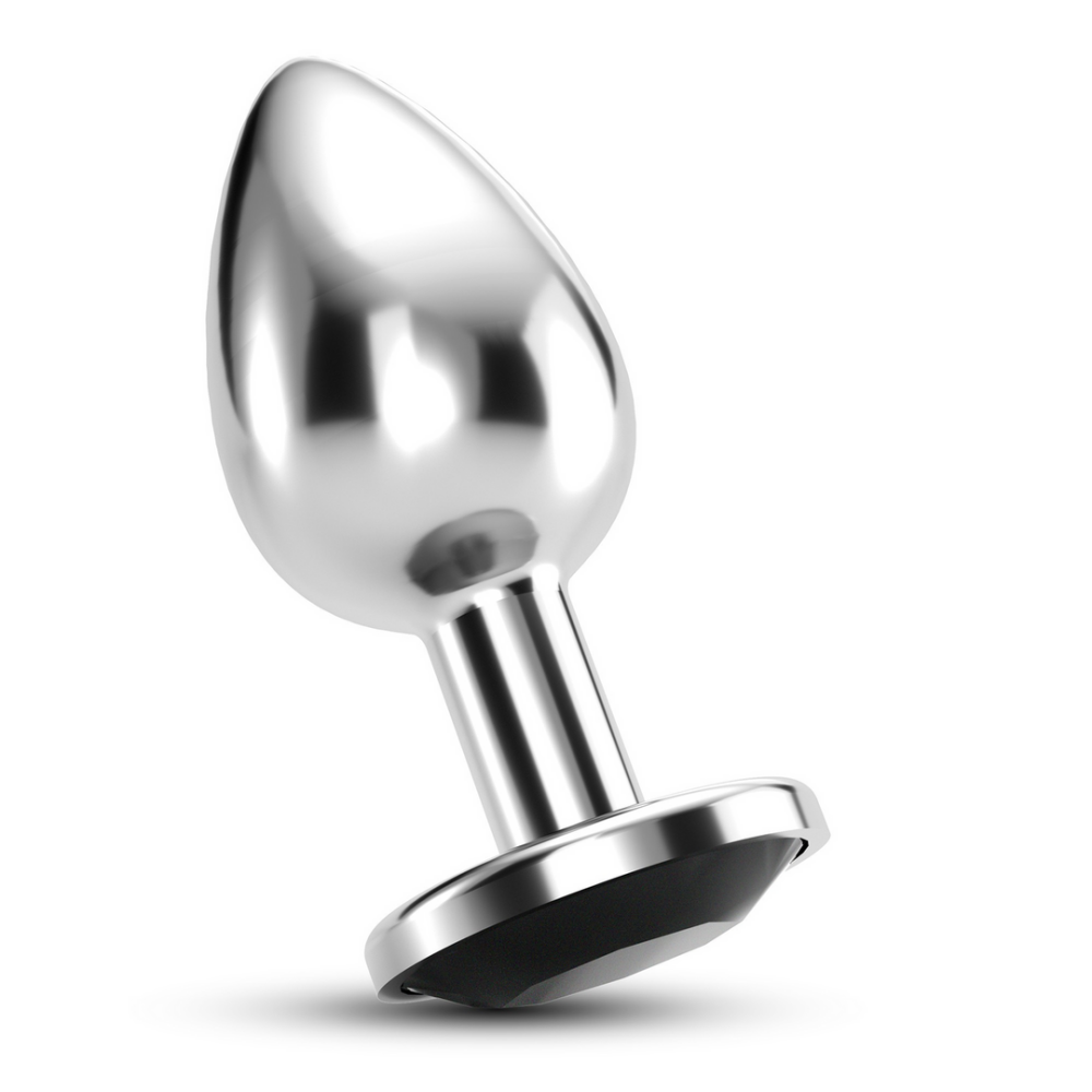 Bijou - Plug Anal de Joya - Pequeño - Negro