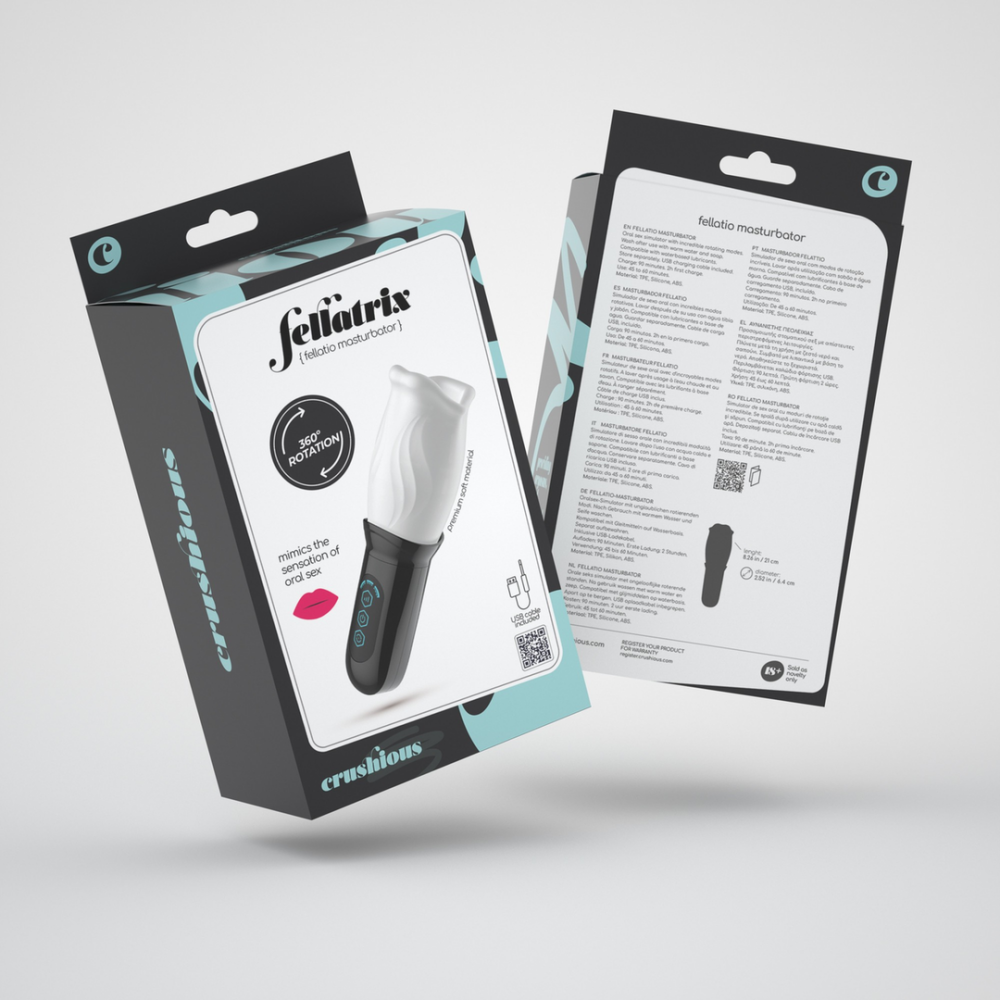Fellatrix - Masturbador de Boca Rotatorio - Blanco