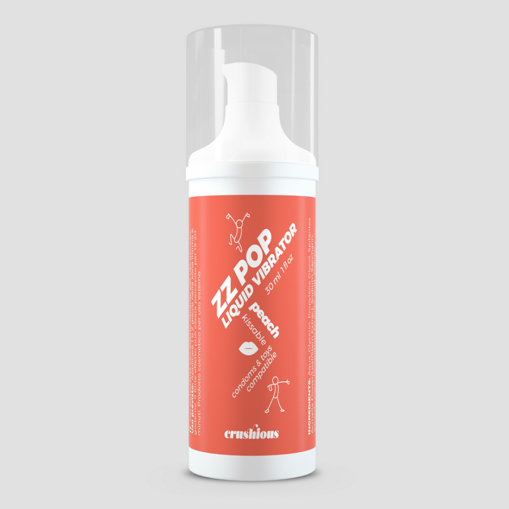 ZZ Pop - Vibrador Líquido Besable - Durazno - 1 fl oz / 30 ml