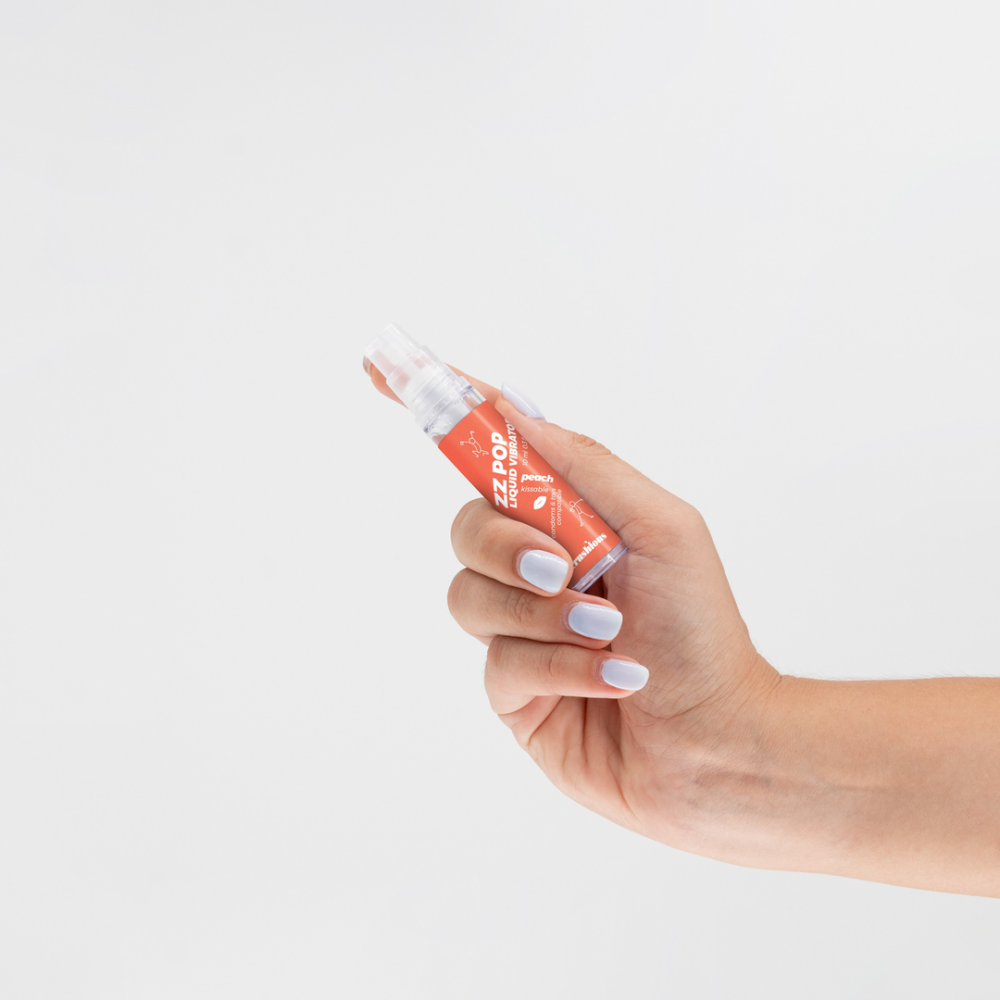 ZZ Pop - Vibrador Líquido Besable - Durazno - 0.3 fl oz / 10 ml