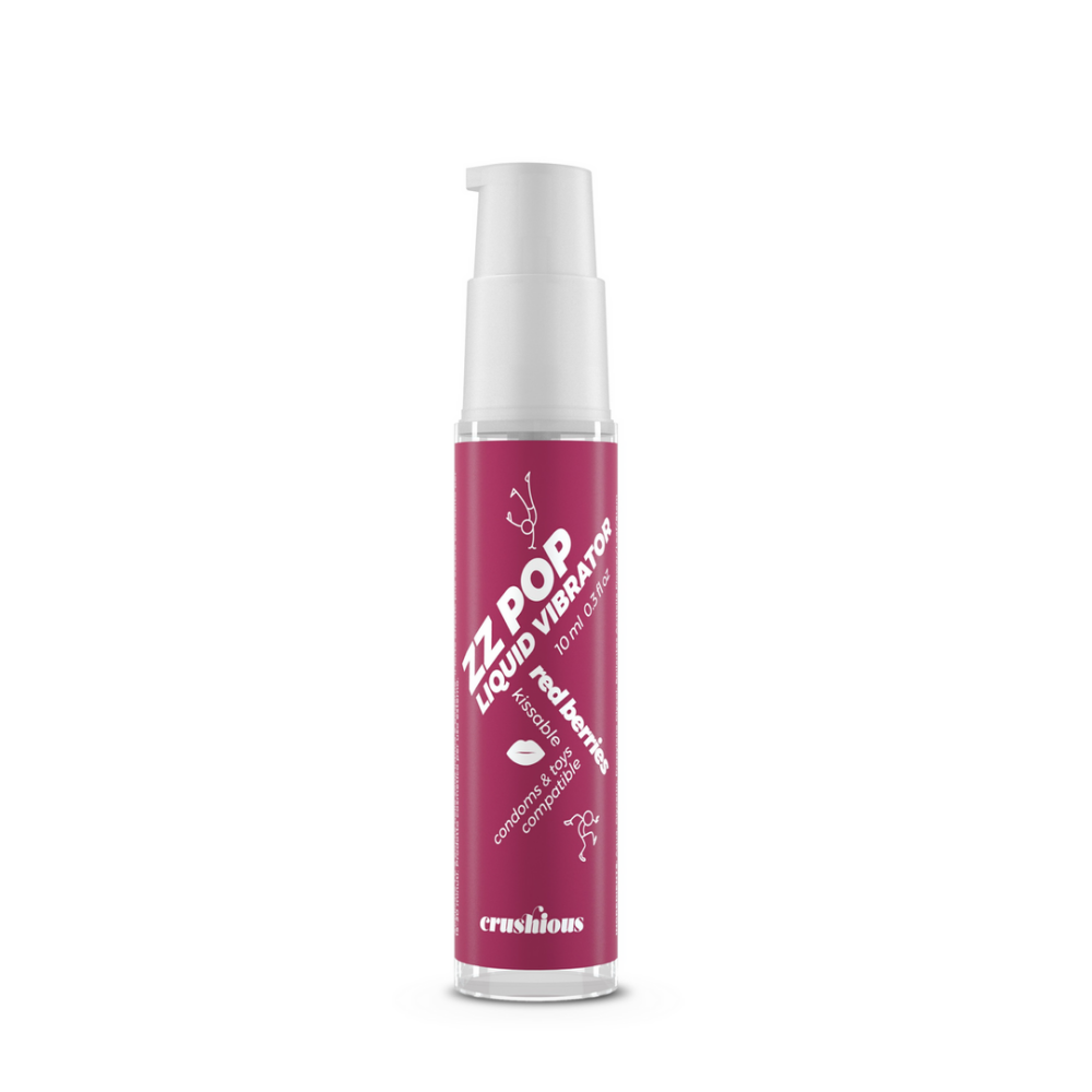 ZZ Pop - Vibrador Líquido Besable - Berries Rojas - 0.3 fl oz / 10 ml