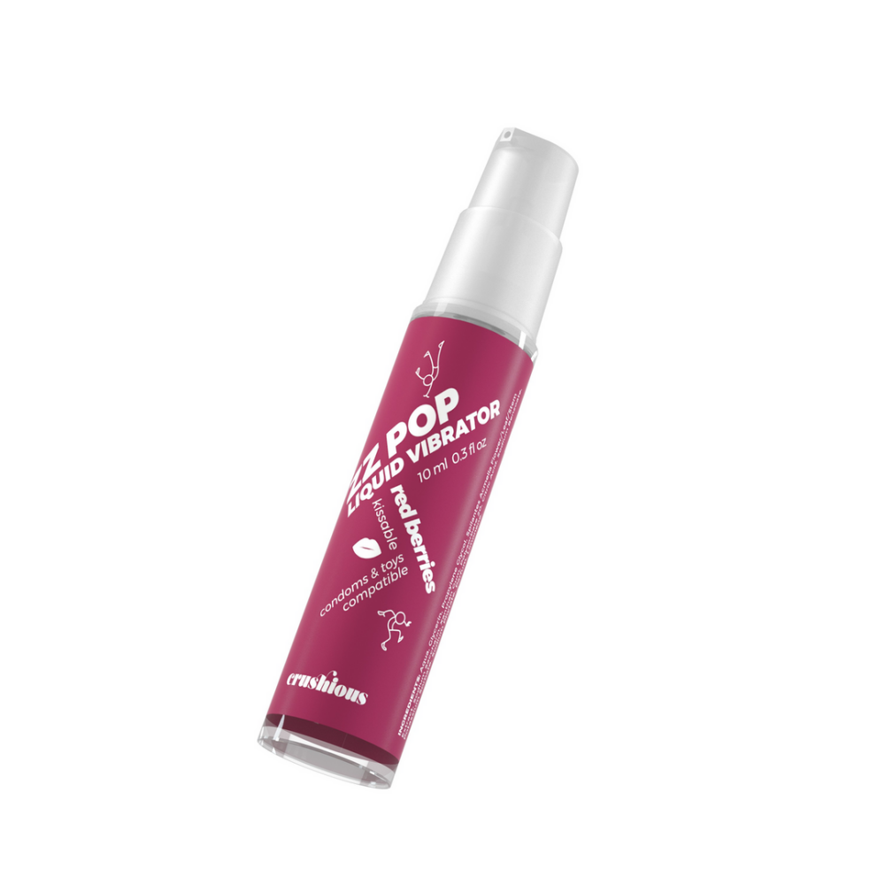 ZZ Pop - Vibrador Líquido Besable - Berries Rojas - 0.3 fl oz / 10 ml