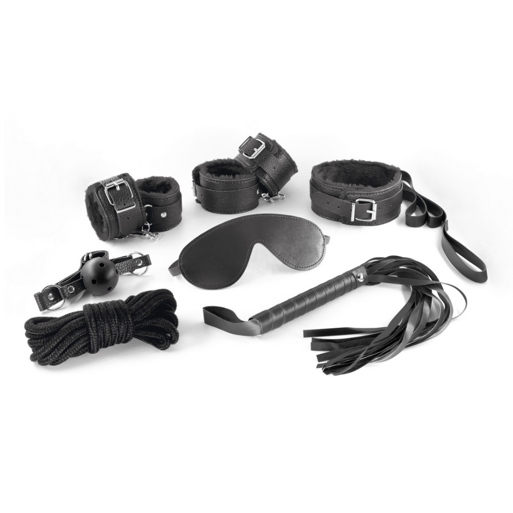 Dungeons and Maidens - Kit BDSM de 8 piezas - Negro