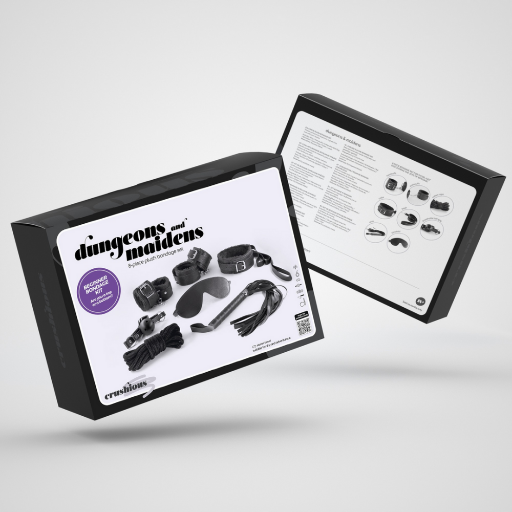 Dungeons and Maidens - Kit BDSM de 8 piezas - Negro