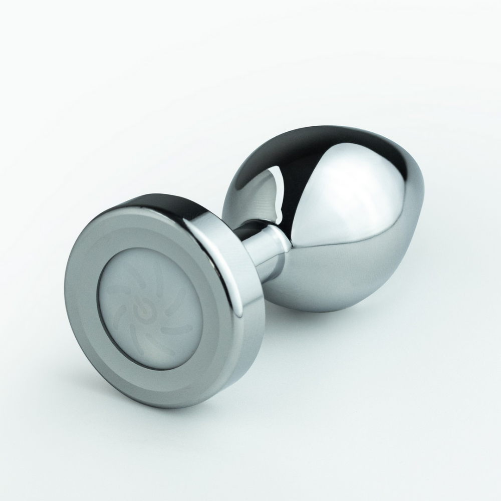 Borealis - Plug Anal de Metal con LED RGB - Pequeño - Plata
