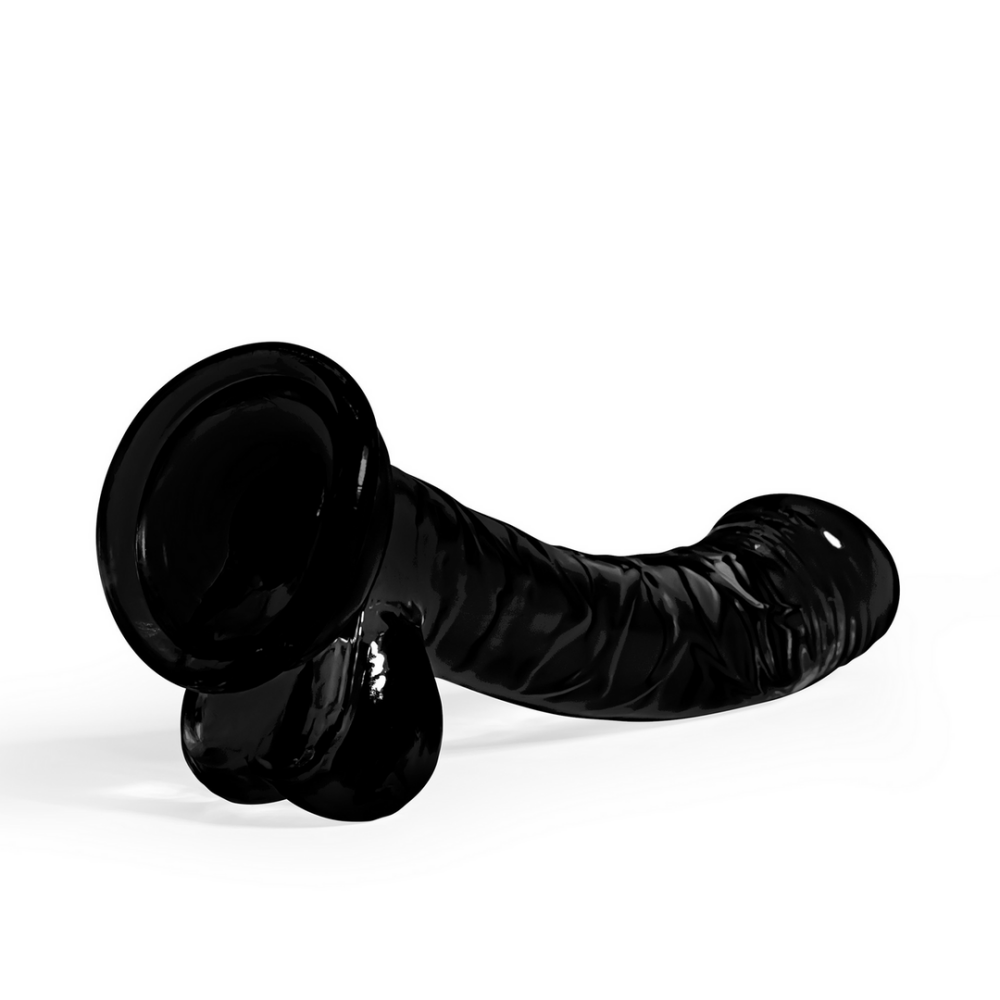 Hudini - Dildo Anal Flexible Jelly - 6.9/ 17,5 cm - Negro