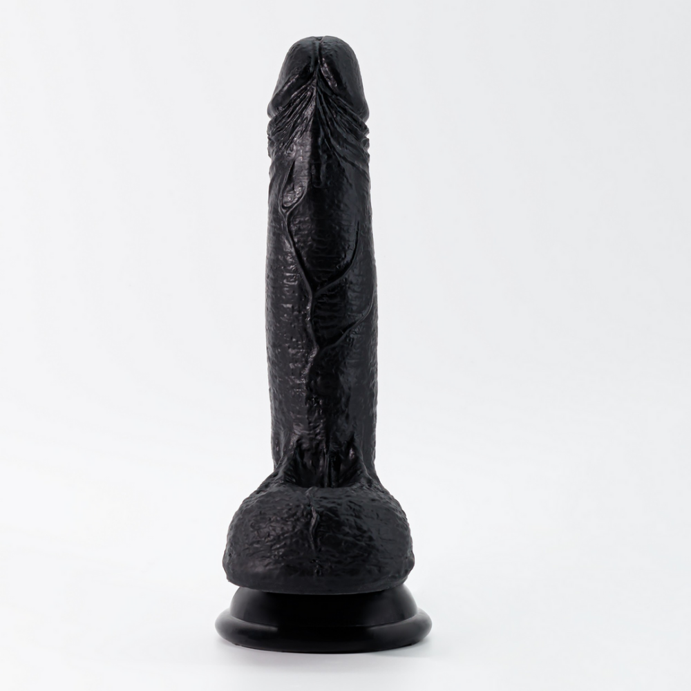 Inviktus - Dildo de Silicona Líquida - 7 / 19 cm - Negro