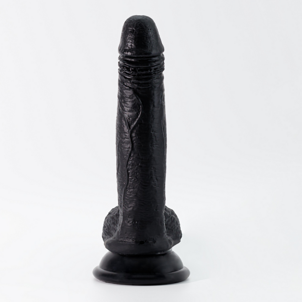 Inviktus - Dildo de Silicona Líquida - 7 / 19 cm - Negro