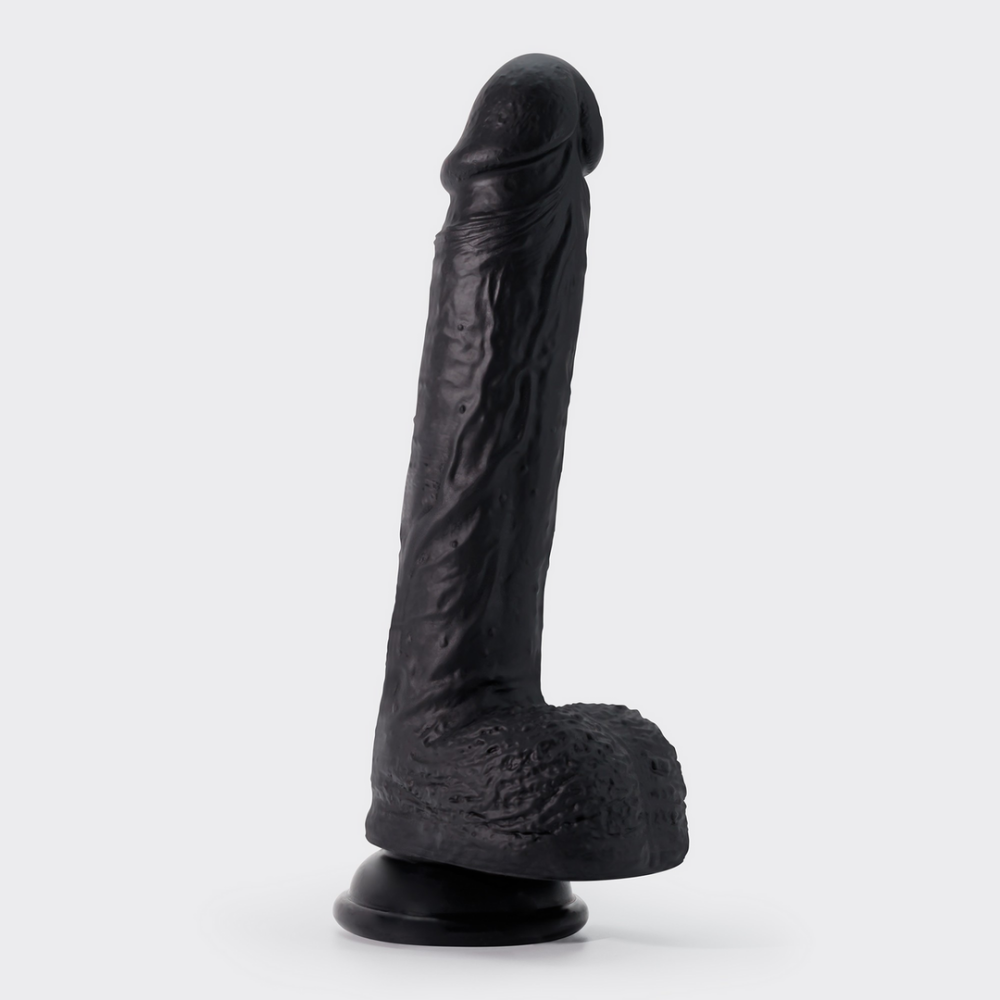 Inviktus - Dildo de Silicona Líquida - 8 / 22 cm - Negro