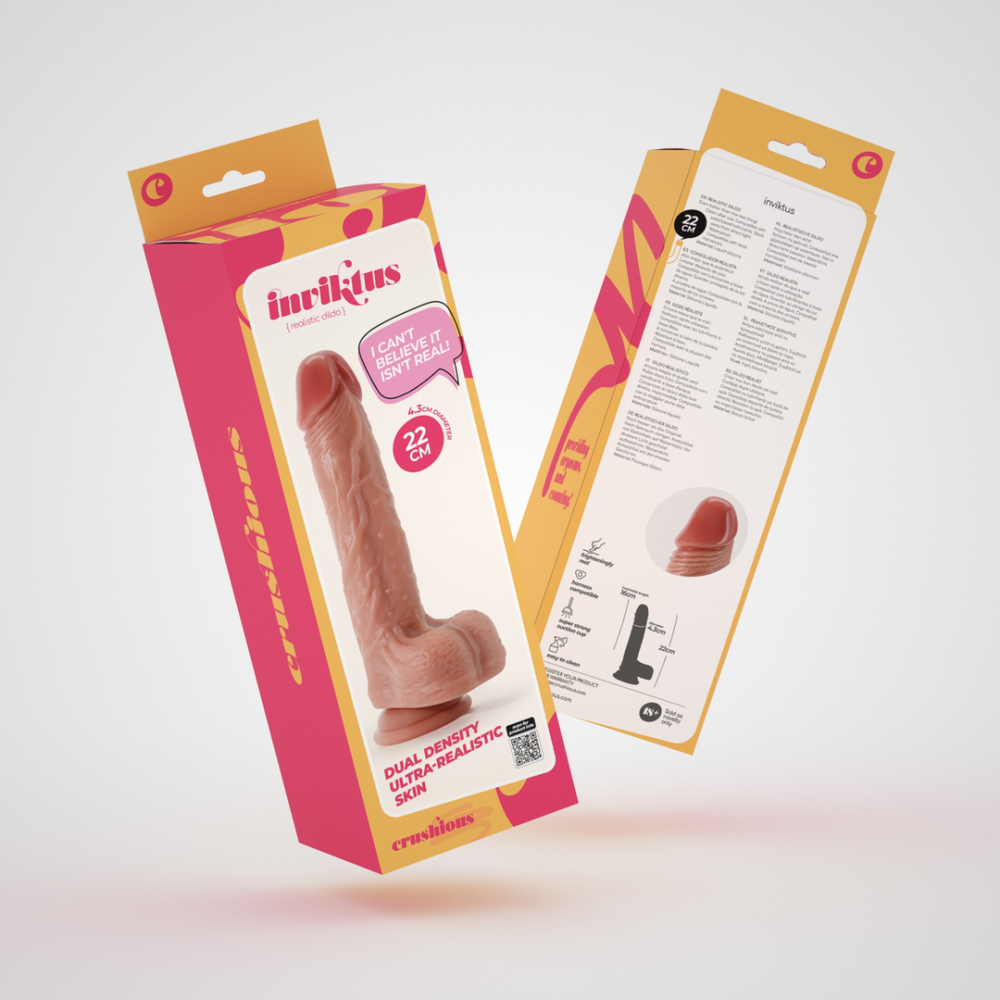Inviktus - Dildo de Silicona Líquida - 8.5 / 22 cm - Carne