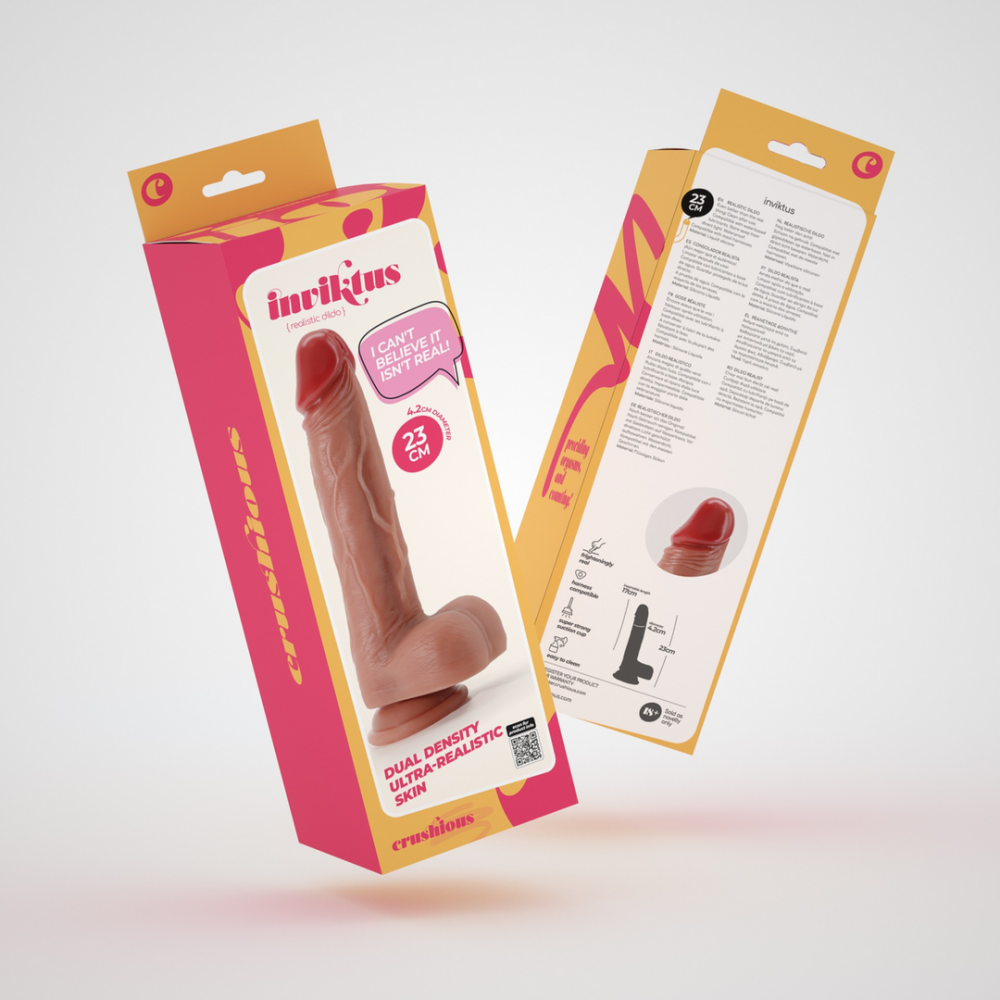 Inviktus - Dildo de Silicona Líquida - 9 / 23 cm - Carne