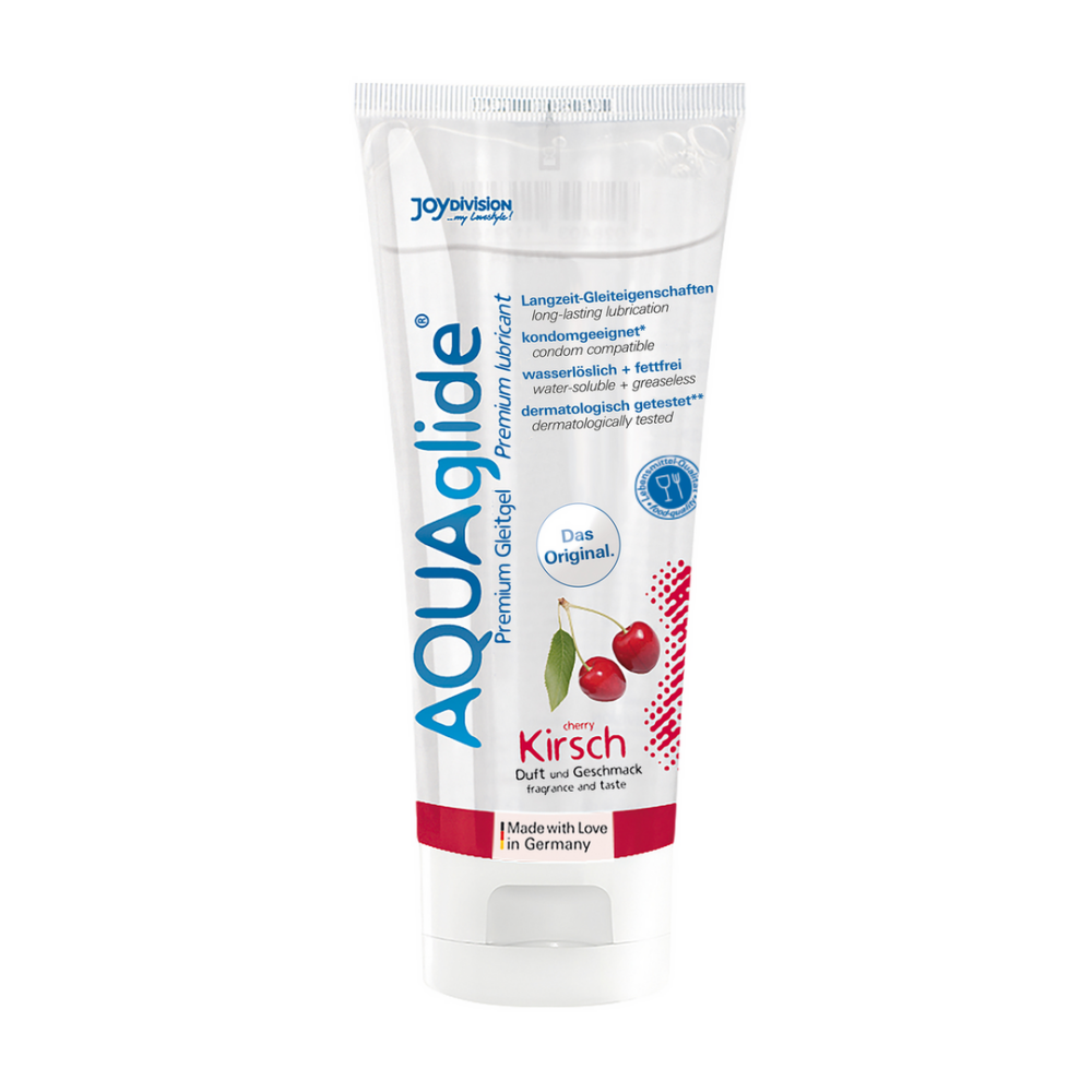 AQUAglide Neutral - Flavored Waterbased Lubricant - Cherry - 3 fl oz / 100 ml