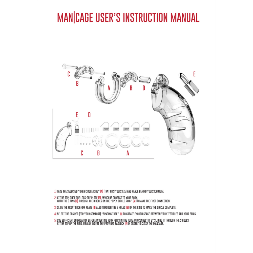 Model 13 Chastity Cock Cage - 2.5 / 6,5 cm