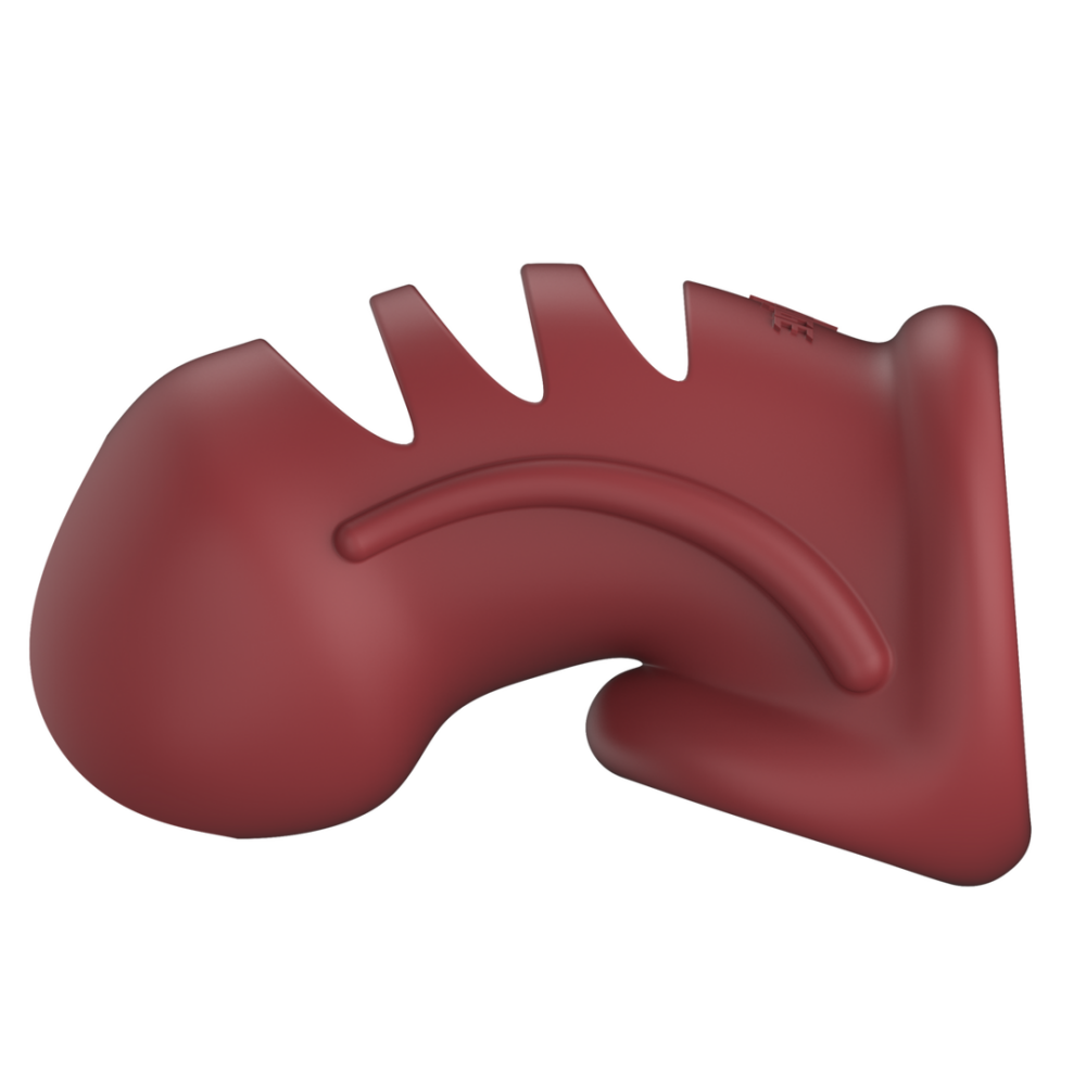 Model 28 - Ultra Soft Silicone Chastity Cage - Red