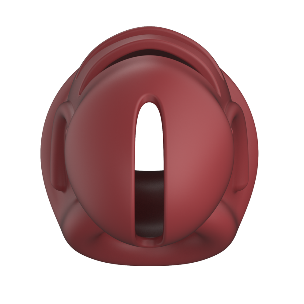 Model 28 - Ultra Soft Silicone Chastity Cage - Red