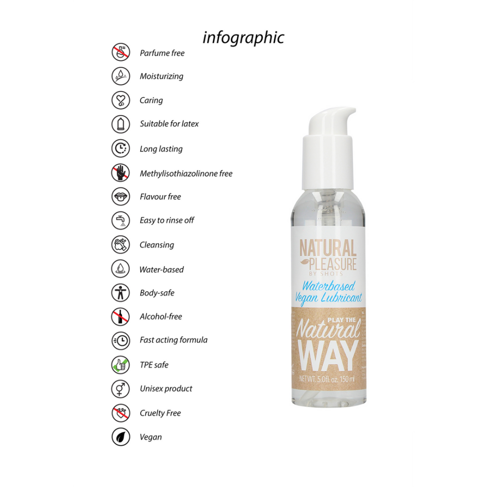 Vegan Waterbased Lubricant - 5 fl oz / 150 ml