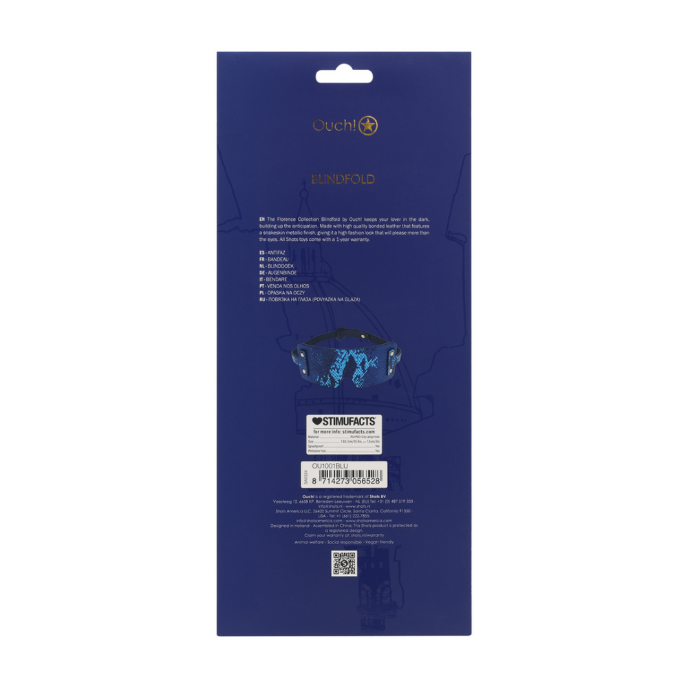 Florence Collection - Blindfold - Blue