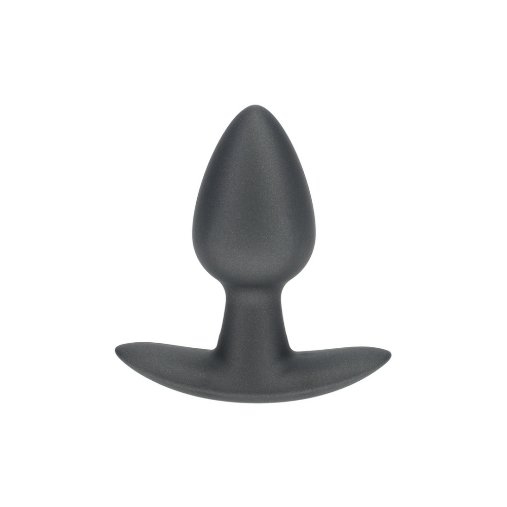 Smooth Silicone Anal Plug - Small - 2.6 / 6,5 cm - Gunmetal