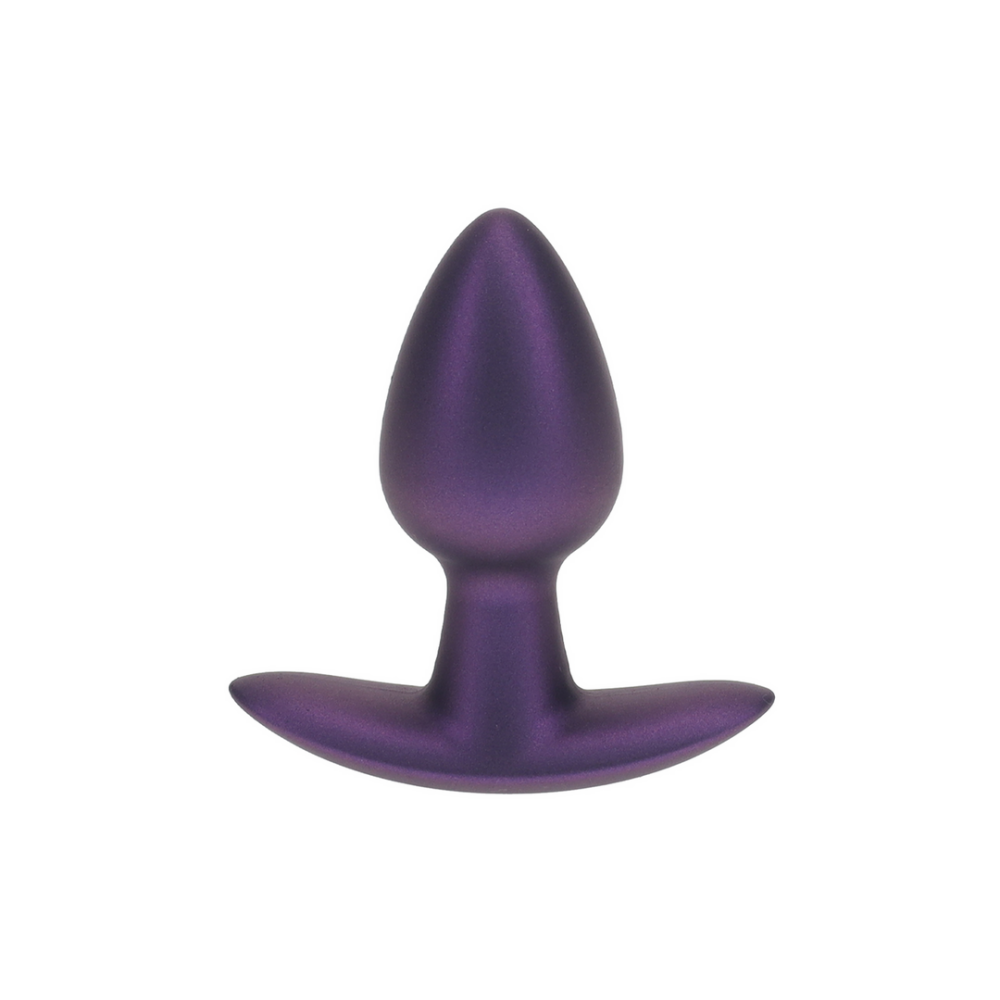 Smooth Silicone Anal Plug - Small - 2.6 / 6,5 cm - Metallic Purple
