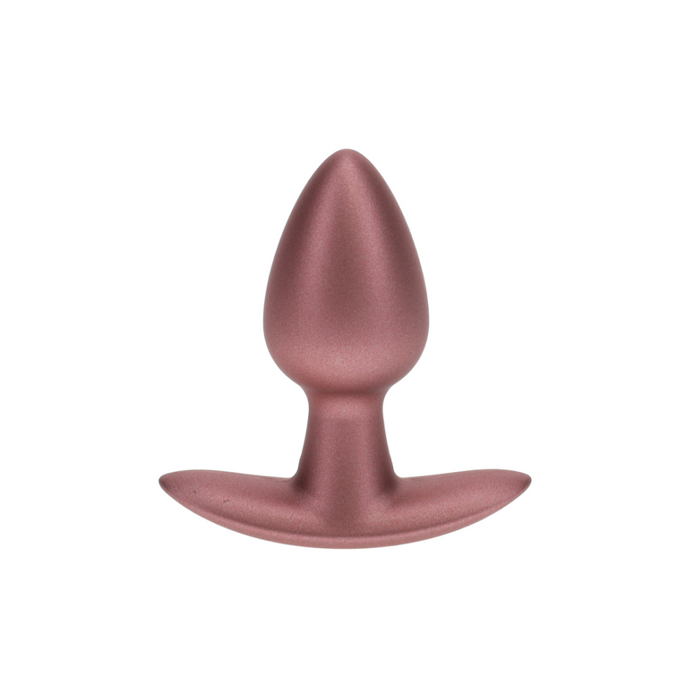Smooth Silicone Anal Plug - Small - 2.6 / 6,5 cm - Rose Gold