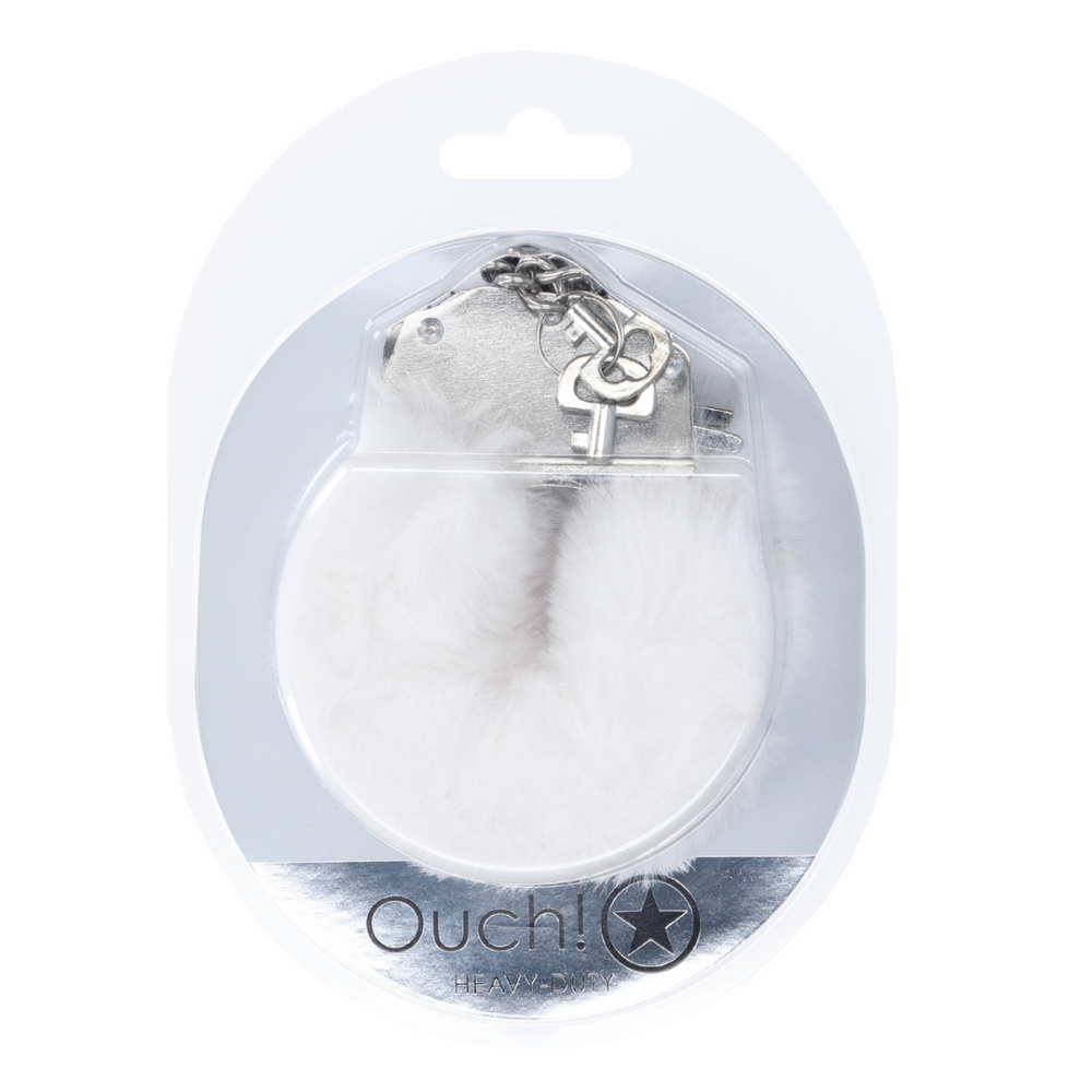 Heavy-duty Fluffy Handcuffs - White