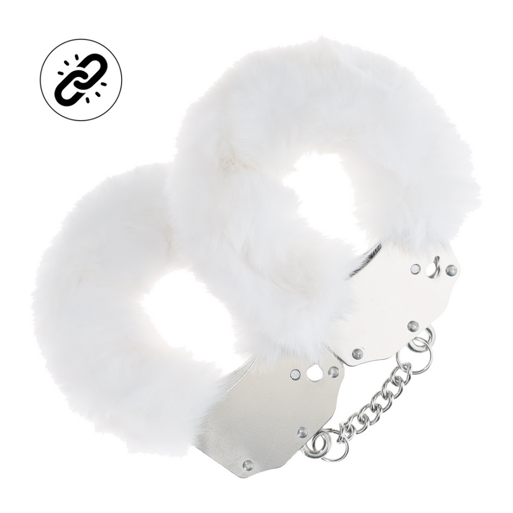 Heavy-duty Fluffy Handcuffs - White