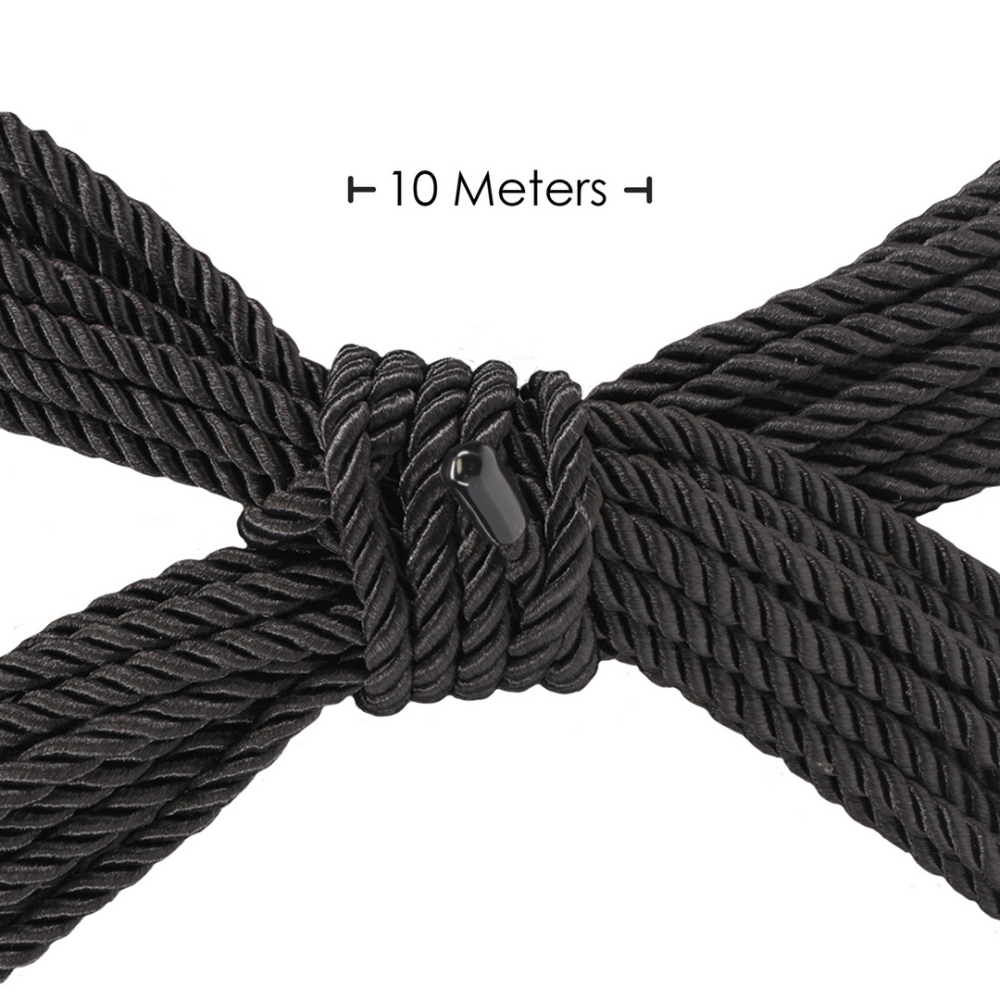 Polyester Bondage Rope - 32.8 ft / 10 m - Black